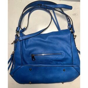 Montana West Blue Studded Faux Leather Bag